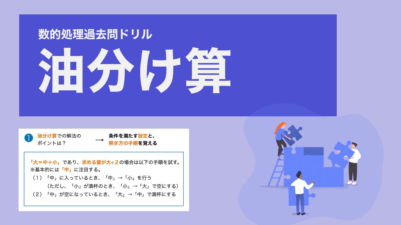 油分け算